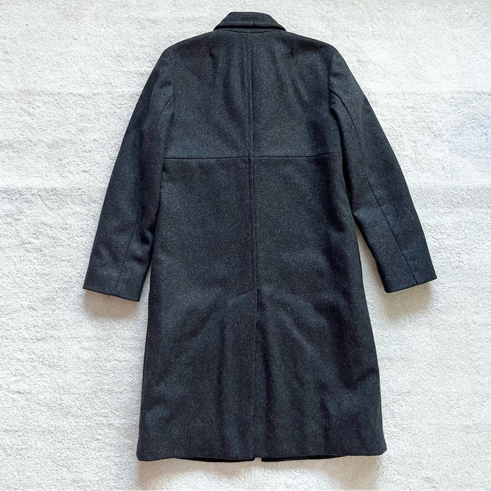 J. CREW WOOL BLEND LONG LINE JACKET Size Small Charcoal Gray Minimalist Chic - Picture 2 of 11